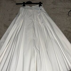 Vionnet Elegant White A-Line Skirt